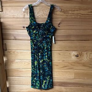 Bisou Bisou NWT Elegant Multicolor Sleeveless Dress Size 10